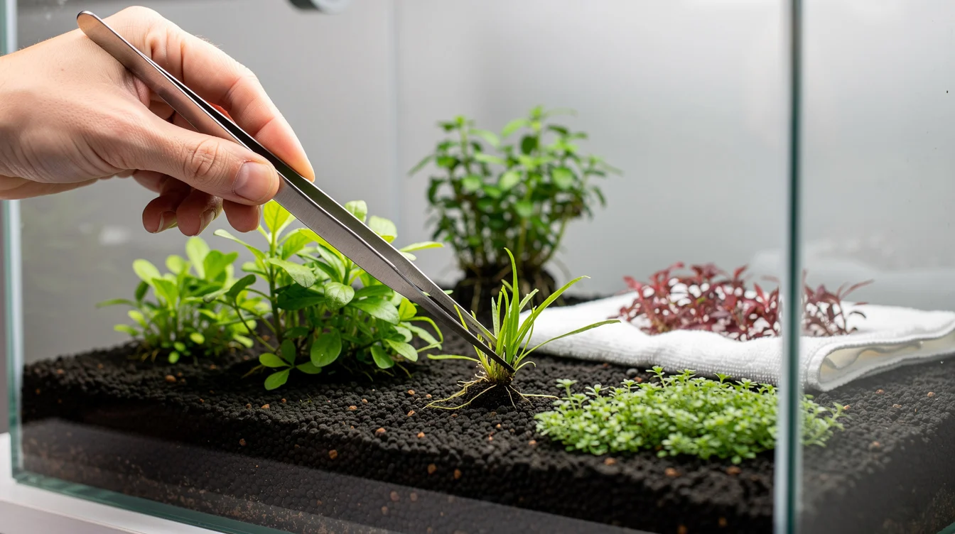 Aquarienpflanzen einsetzen — Schritt für Schritt richtig pflanzen: In-Vitro-Pflanzen richtig einsetzen