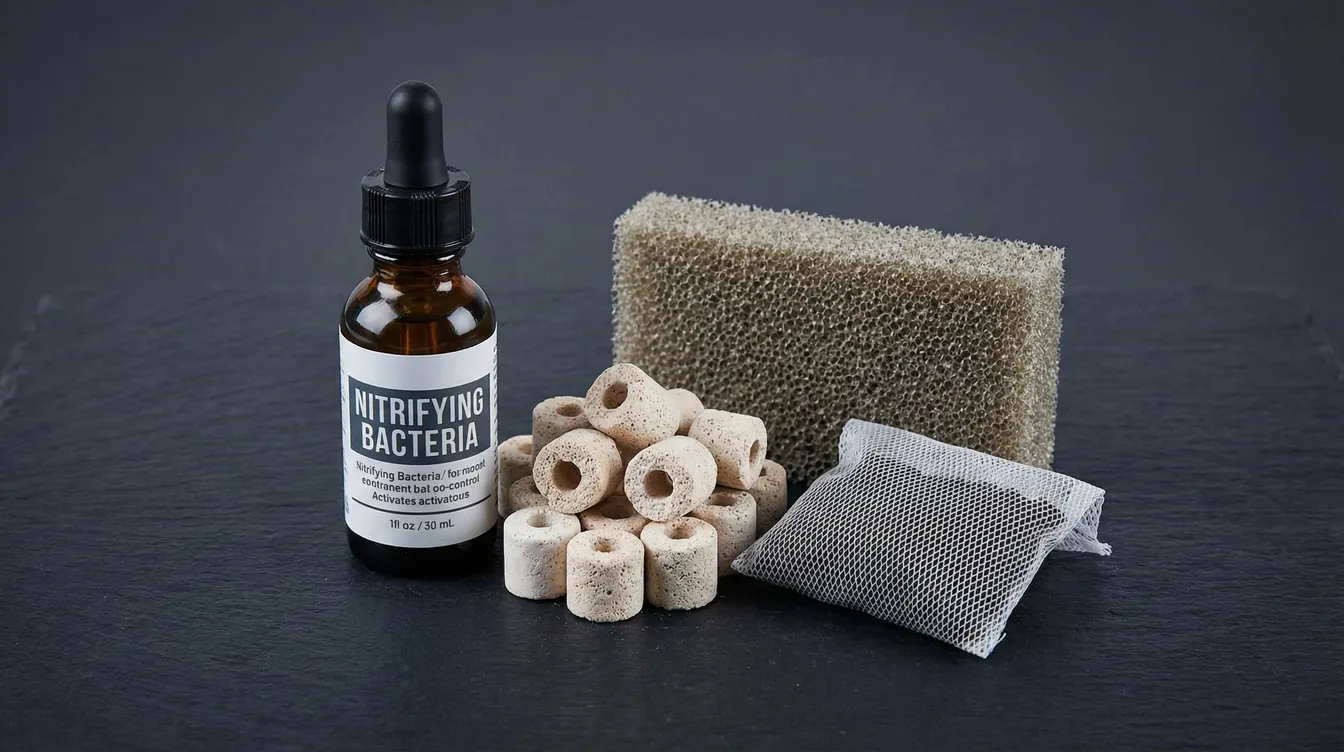 Filtermaterial und Bakterienstarter für die Einfahrphase des Aquariums