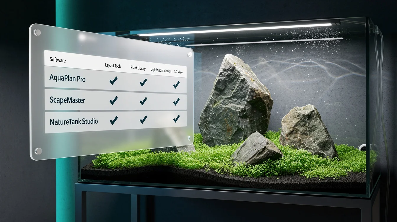 Aquascaping-Software im Vergleich: Übersicht der verfügbaren Planungstools für Aquarien 2026