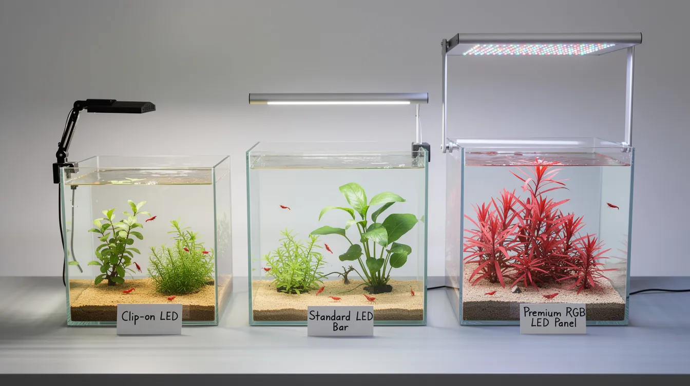 Aquascaping-Beleuchtung: LED, Lumen und Lichtplanung für Garnelenbecken: Warum Licht im Aquascaping alles entscheidet