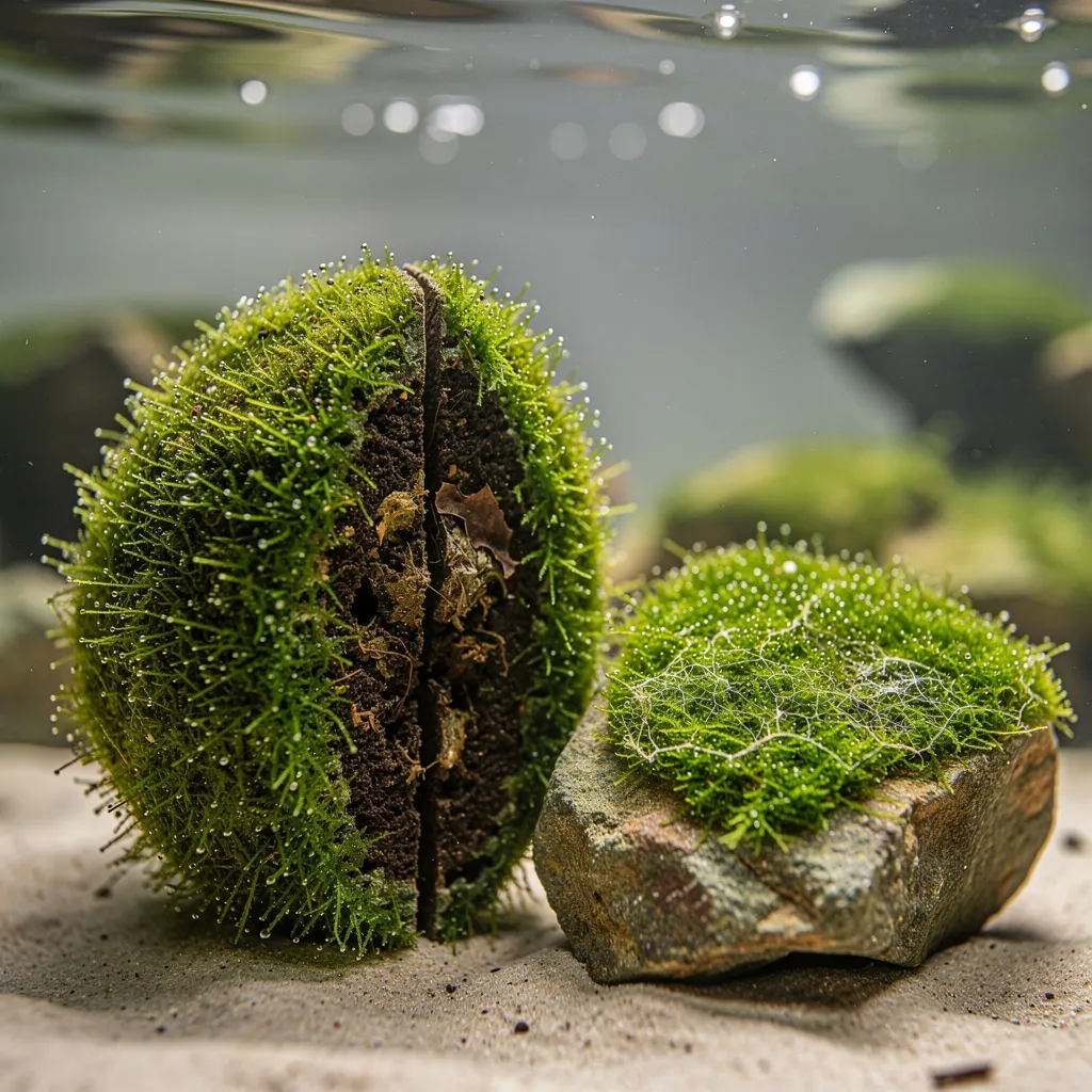 Moosklumpen-Fehler: Zu dick aufgebundenes Moos fault innen vs. dünn aufgelegtes gesundes Moos