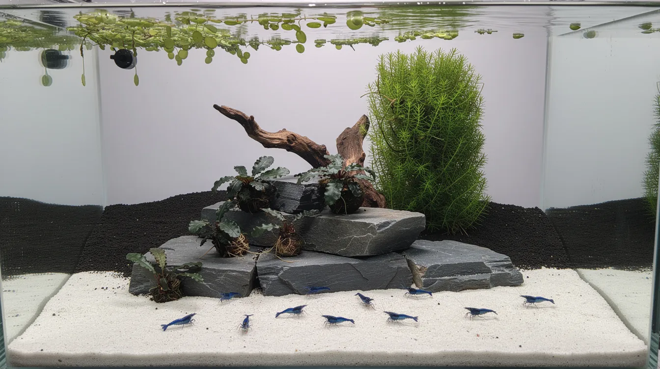Aquascaping im Garnelenaquarium: Gestaltung, Hardscape und sichere Materialien: Hardscape: Steine und Wurzeln
