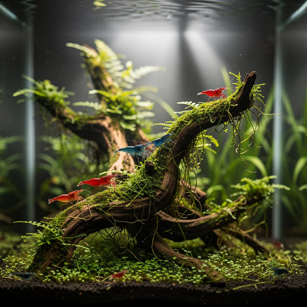 Zwei Wurzelhölzer werden mit Sekundenkleber zusammengefügt zu einer größeren Aquascape-Struktur