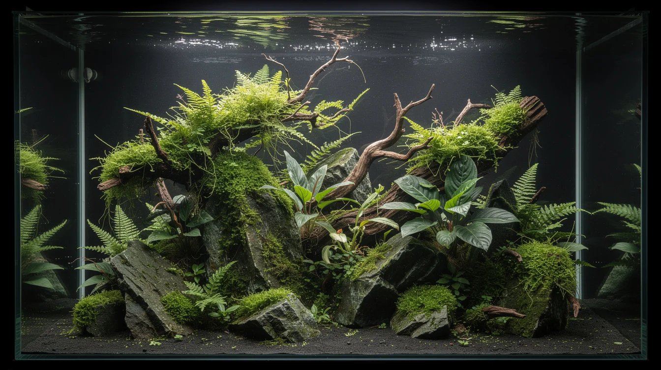 Aufsitzerpflanzen im Aquarium: Aufbinden, Kleben oder Klemmen — drei Methoden im Detail