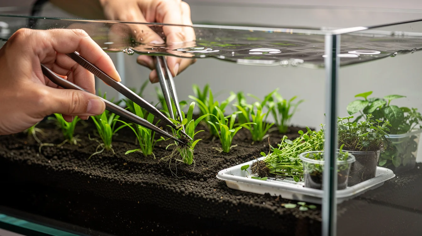 Bodendecker fürs Aquarium — Der komplette Guide: Bodendecker richtig einpflanzen — Schritt für Schritt