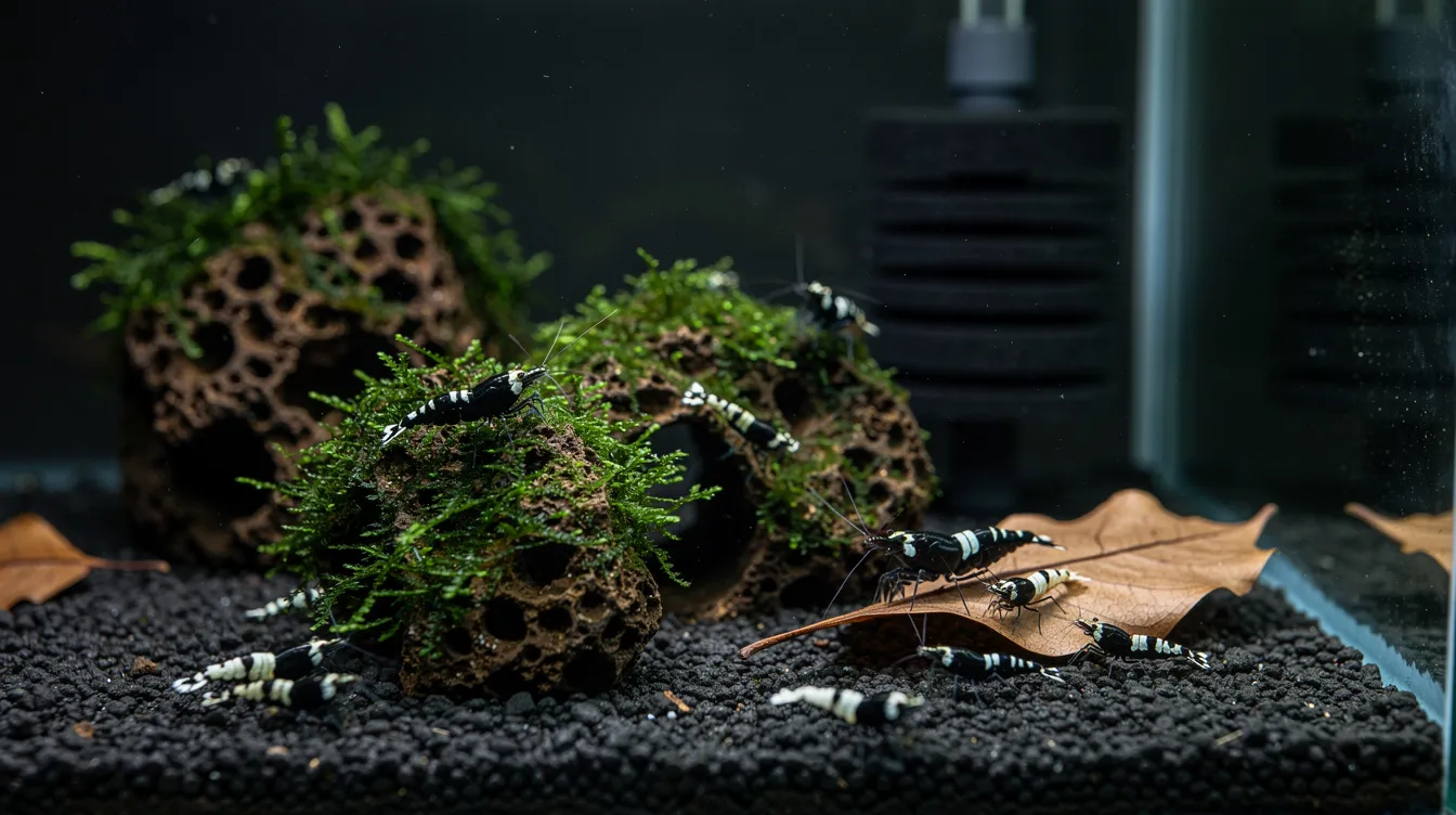 Crystal Black Garnele: Aussehen & Farbvarianten