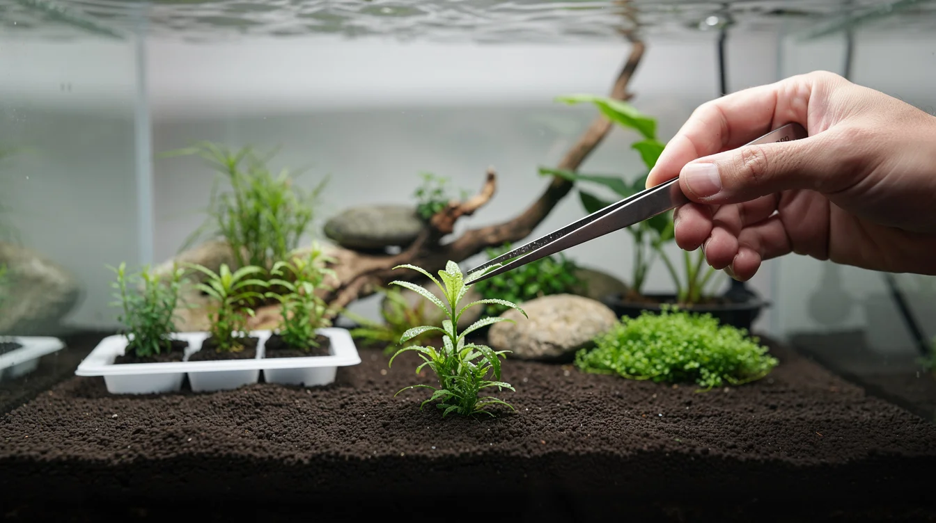 Eleocharis im Aquarium — Nadelsimse als Bodendecker für Garnelen: Eleocharis pflanzen — Substrat, Technik und Abstände