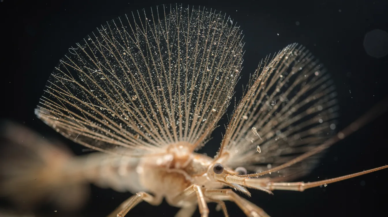 Fächergarnele (Bamboo Shrimp): Das Besondere: Filtrierende Ernährung