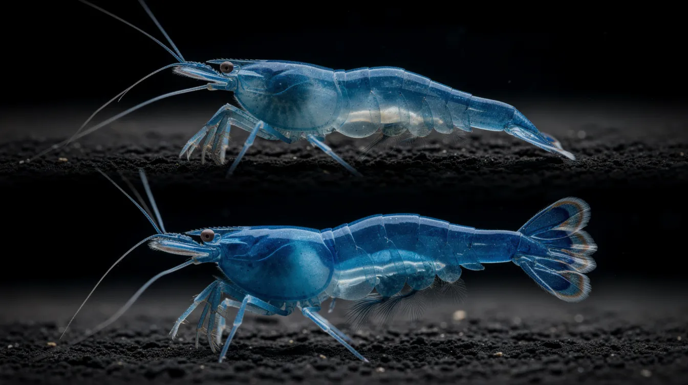 Männchen oder Weibchen? Garnelen-Geschlecht bestimmen: Der Sattelfleck beim Weibchen