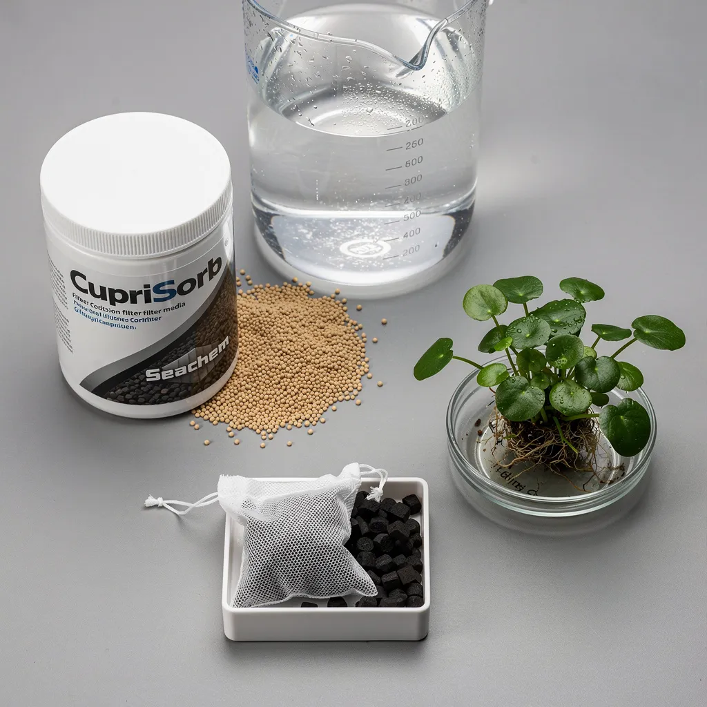 Methoden zur Kupferentfernung im Aquarium: Filtermedien und Osmosewasser