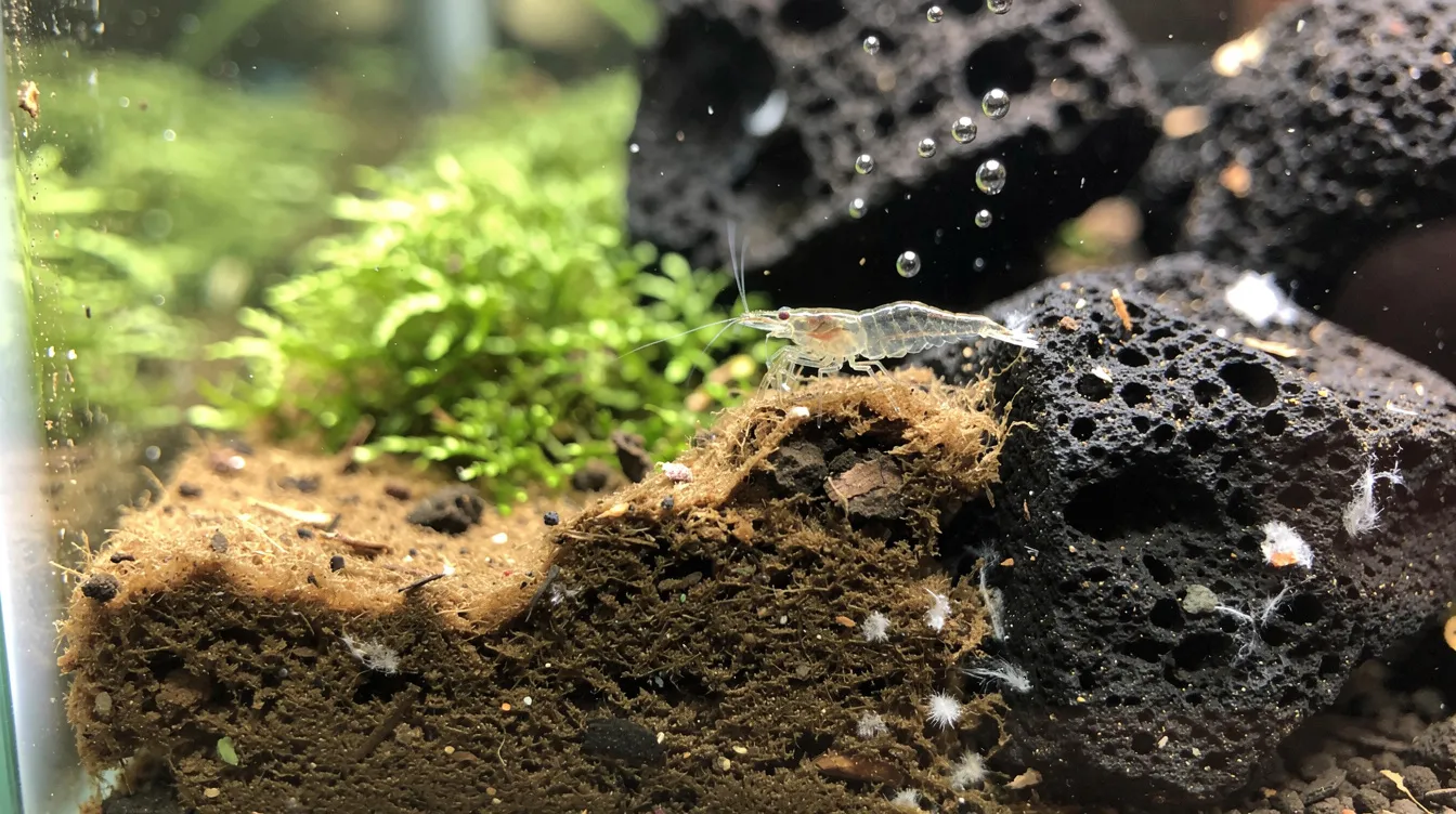 Mulm im Garnelenbecken: Saugen oder liegenlassen?: Was ist Mulm eigentlich?