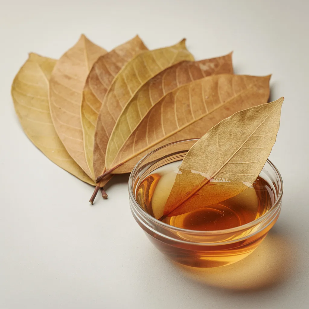 Hochwertige Catappa-Blätter — goldbraun, gleichmäßig und schimmelfrei