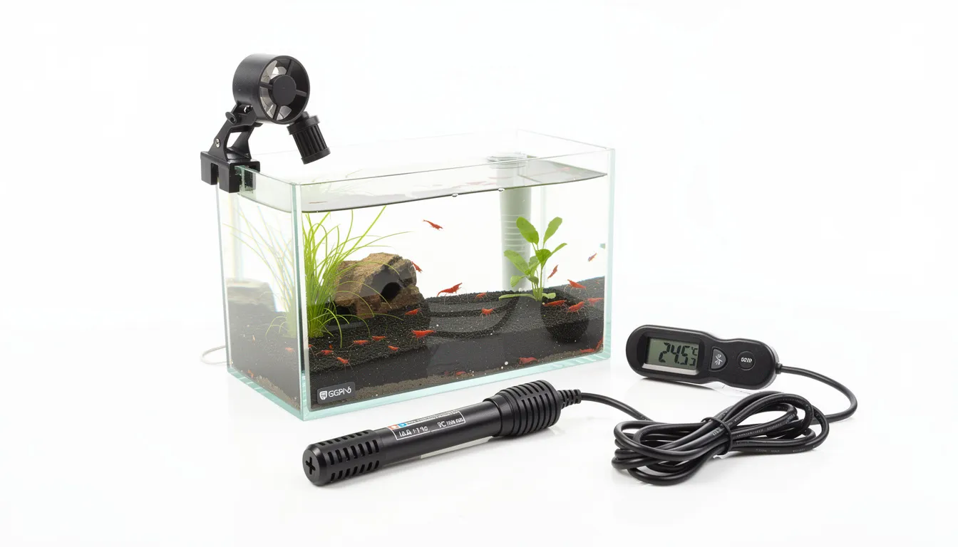 Aquarien-Temperaturkontrolle: Heizer, Clip-Lüfter und Digital-Thermometer