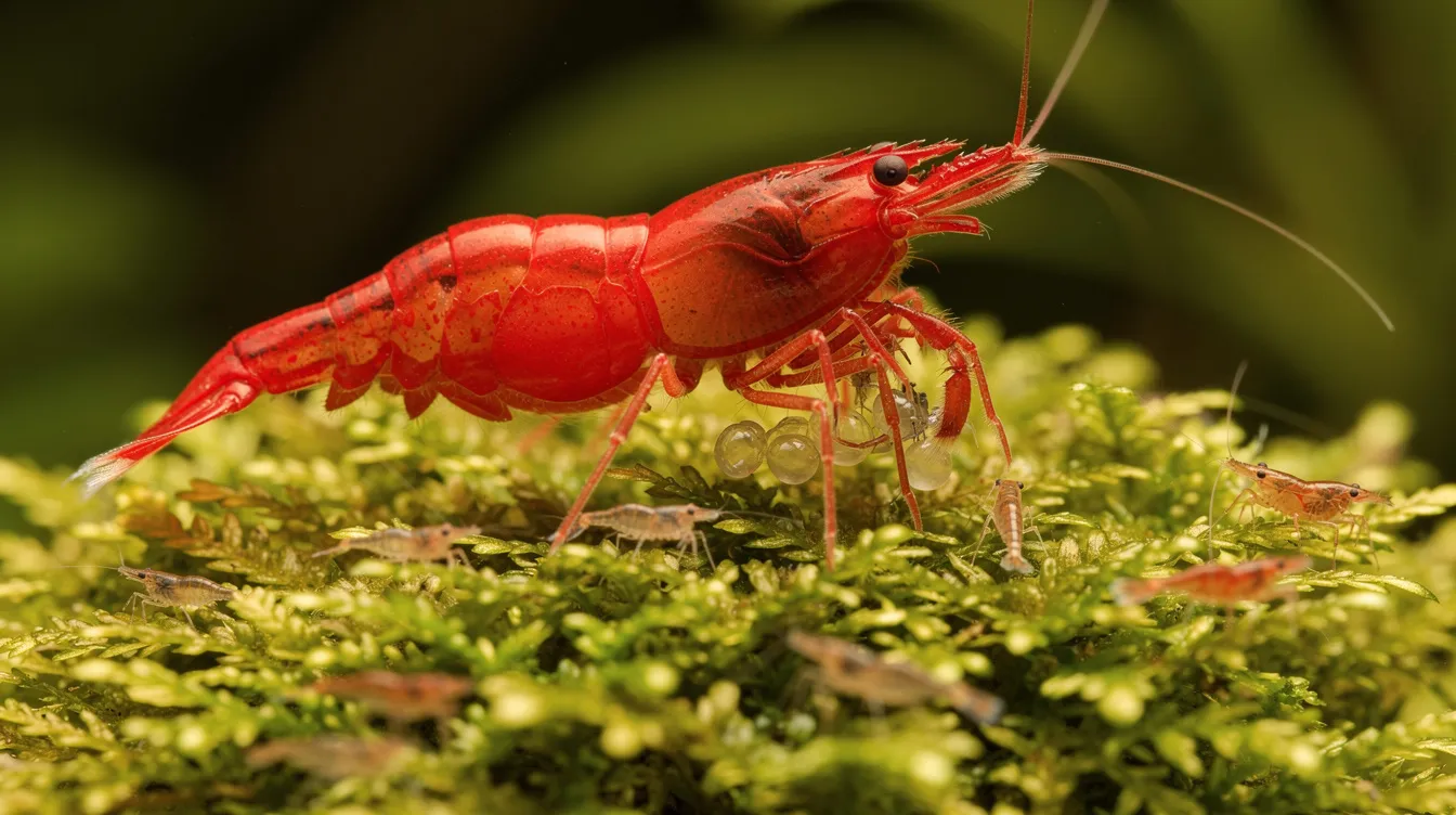Trächtige Garnele erkennen: Sattel, Eier, Timing: Eiertragen in den Pleopoden