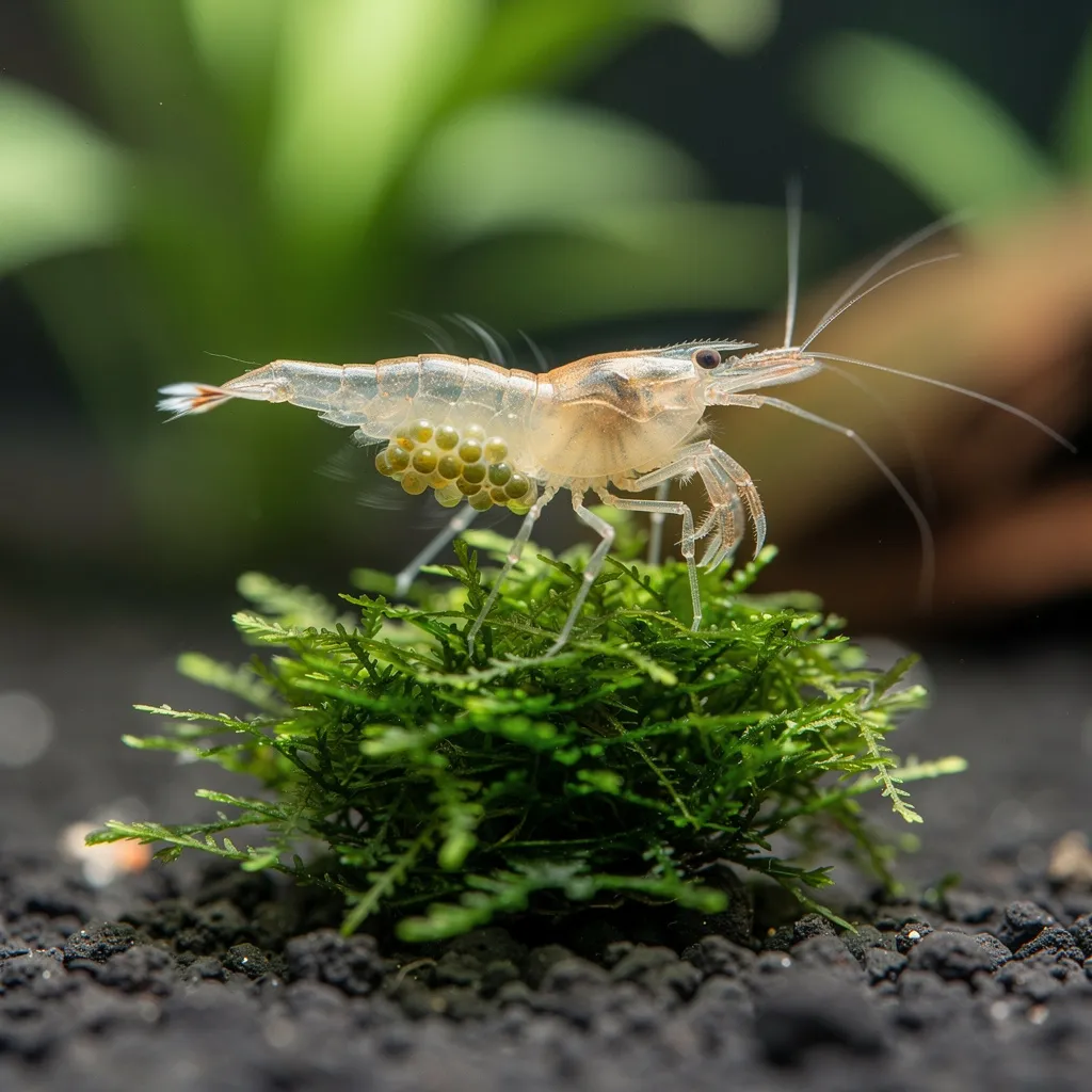 Weibchen fächelt ihre Eier mit den Schwimmbeinen — normales Brutpflegeverhalten