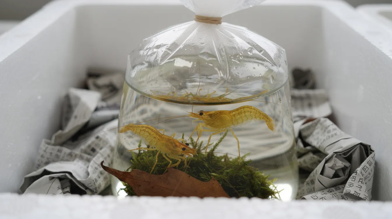 Garnelen versenden: Verpackung, Timing, Rechtliches: Vorbereitung der Tiere