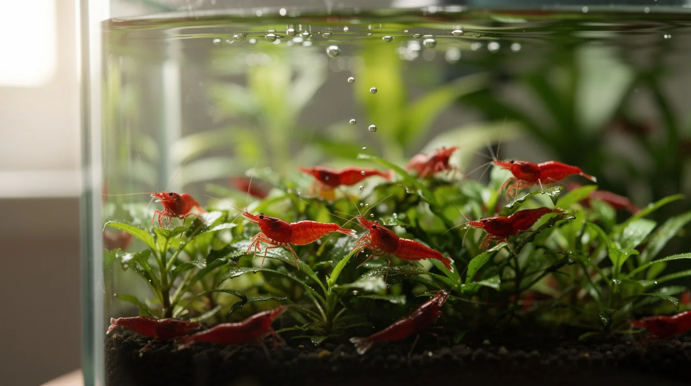 Mooskugel Marimo im Aquarium — Pflege, Garnelen und Sommertipps: Garnelen und Marimos — eine perfekte Kombination