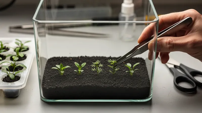Nano-Aquarium bepflanzen: Bepflanzung Schritt für Schritt — vom leeren Becken zum fertigen Nano