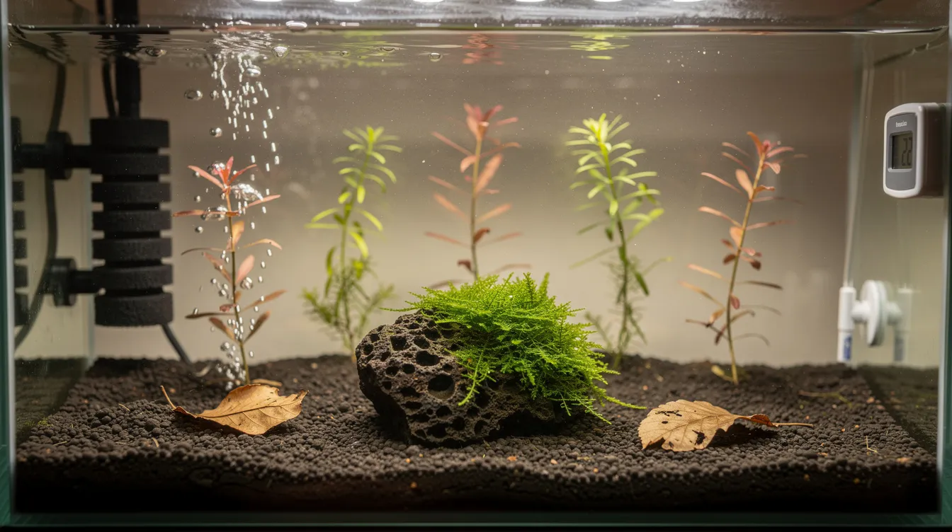 Neocaridina Haltung: Der komplette Einsteiger-Guide: Was du brauchst — die Grundausstattung