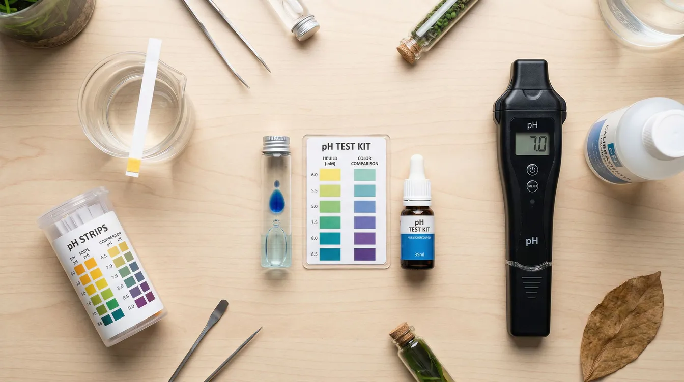 Drei Methoden zur pH-Messung: Tröpfchentest, Teststreifen und digitaler pH-Pen