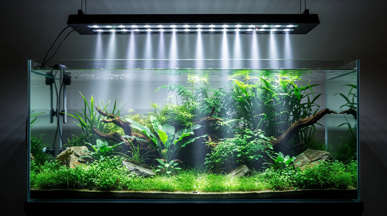 Rotala im Aquarium — Arten, Pflege und Rotfärbung für Garnelenbecken: Rotfärbung maximieren — Licht, Nährstoffe und CO2