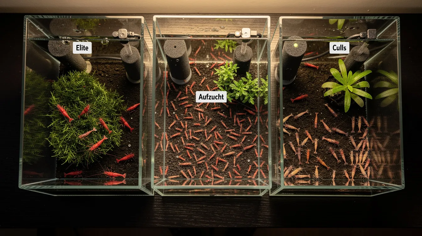 Selektive Zucht von Neocaridina: Zuchtziele definieren